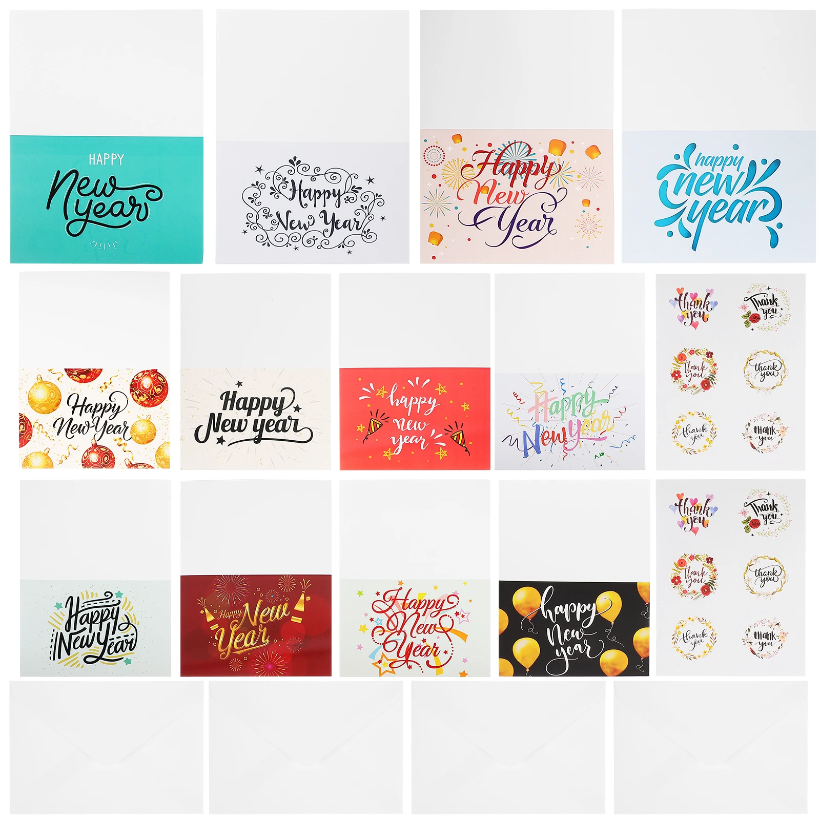 1 set New Year Card Set Holiday Greeting Cards Envelopes Party Gift Blessing Written Cards Paper Craftsmanship Design
1 set New Year Card Set Holiday Greeting Cards Envelopes Party Gift Blessing Written Cards Paper Craftsmanship Design