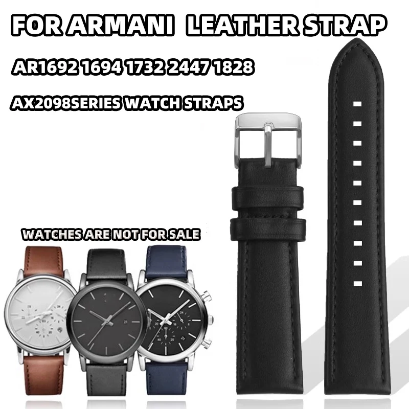 Для Armani Black Knight AR1692 1694 1732 2447 1828 AX2098 мужской черный кожаный мягкий и простой ремешок для часов 20 мм 22 мм для CITIZEN
Для Armani Black Knight AR1692 1694 1732 2447 1828 AX2098 мужской черный кожаный мягкий и простой ремешок для часов 20 мм 22 мм для CITIZEN