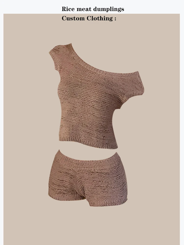 Trendy Cloud Knitted Short Sleeve Back Strap Long Legged Shorts Set for Girls Summer Fashion Two-Piece Suit round Neck Pullover
Trendy Cloud Knitted Short Sleeve Back Strap Long Legged Shorts Set for Girls Summer Fashion Two-Piece Suit round Neck Pullover