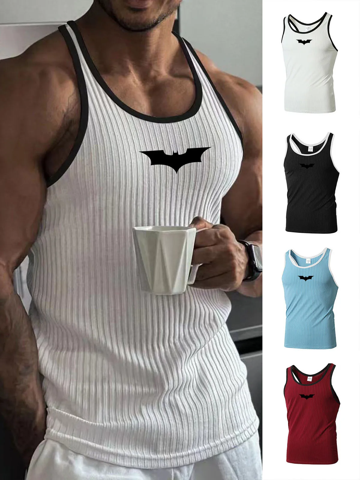 Bat Brothers 2026 Summer New Fitness Tank Top For Men Outdoor Running Leisure Sports Sleeveless H-shaped Color Blocked Stripe
Bat Brothers 2026 Summer New Fitness Tank Top For Men Outdoor Running Leisure Sports Sleeveless H-shaped Color Blocked Stripe