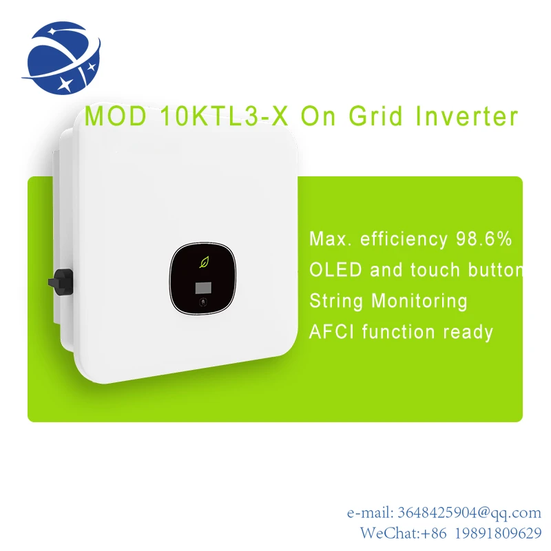 YYHC Growatt MOD 10KTL3-X 3-фазный домашний солнечный инвертор 10 кВт на сетчатом инверторе
YYHC Growatt MOD 10KTL3-X 3-фазный домашний солнечный инвертор 10 кВт на сетчатом инверторе