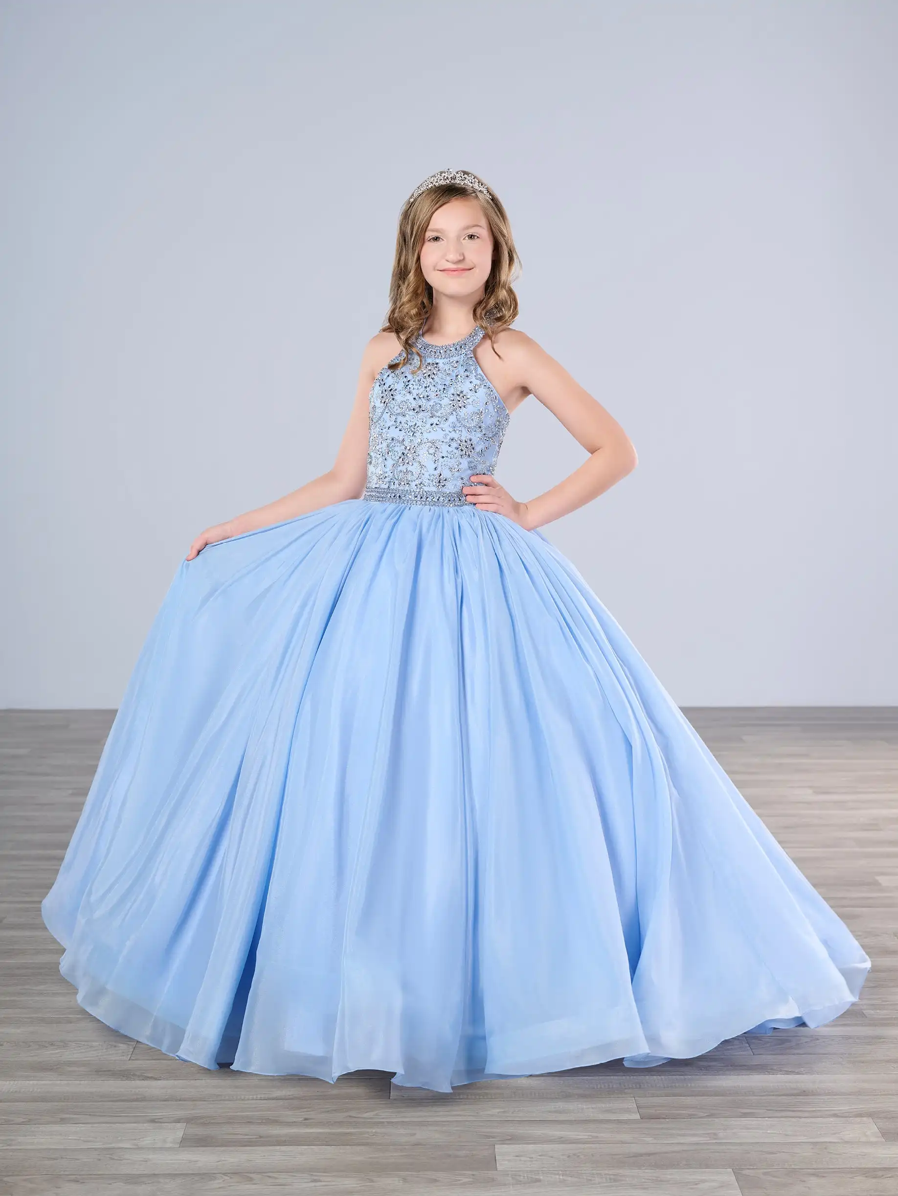 Customized Blue Flower Girl Dress for Wedding Glitter Sleeveless High Waist Floor Length Kids Birthday First Communion Gown
Customized Blue Flower Girl Dress for Wedding Glitter Sleeveless High Waist Floor Length Kids Birthday First Communion Gown