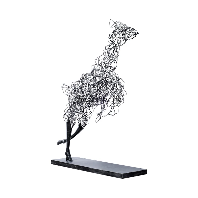 Large floor-to-ceiling deer sculpture creative geometry hotel sales office abstract art ornament
Large floor-to-ceiling deer sculpture creative geometry hotel sales office abstract art ornament