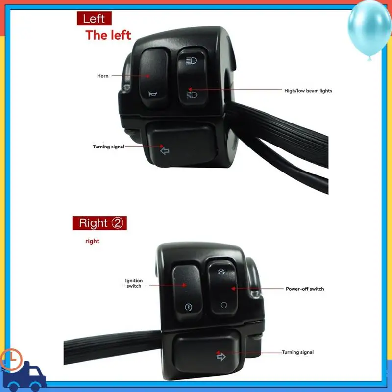 A90Q-Motorcycle 25MM Handlebar Switch Cruise Headlight Control Switch For Softail Dyna Sportster XL 883 Crown Prince
A90Q-Motorcycle 25MM Handlebar Switch Cruise Headlight Control Switch For Softail Dyna Sportster XL 883 Crown Prince