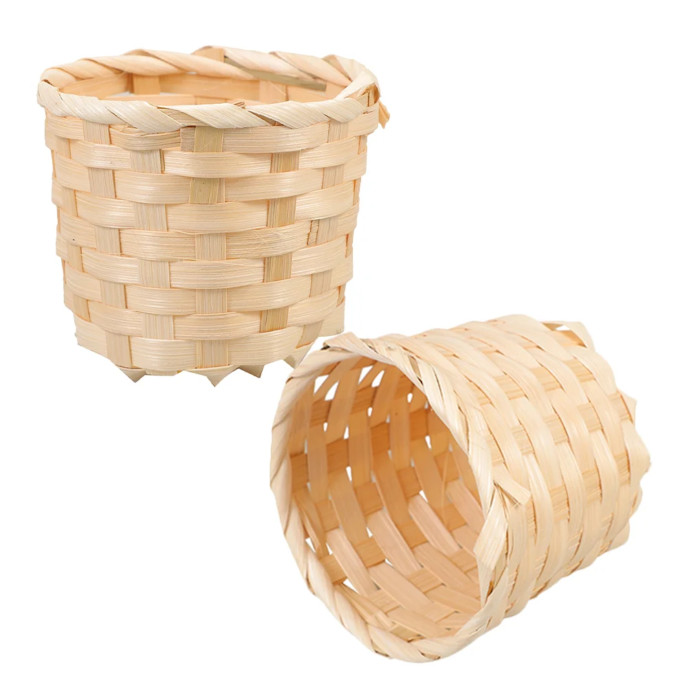 2 Pcs Finishing Basket Bamboo Woven Storage Desktop Baskets Handmade Flower Decorative
2 Pcs Finishing Basket Bamboo Woven Storage Desktop Baskets Handmade Flower Decorative