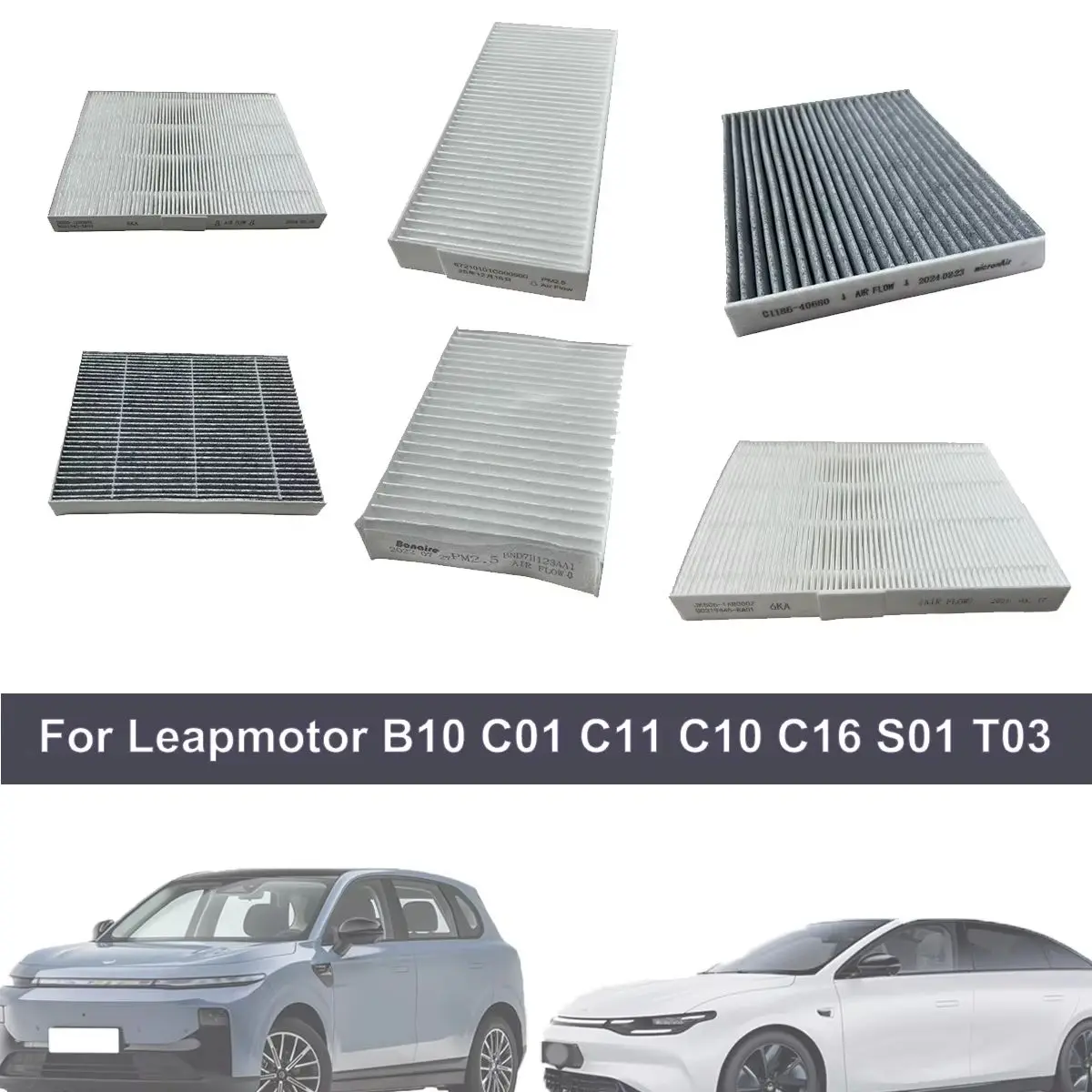 Activated Carbon & Standard Cabin Evaporator Air Filter Options For Leapmotor B10 C10 C11 C01 S01 T03 C16 C11 26 C11 Extended Ra
Activated Carbon & Standard Cabin Evaporator Air Filter Options For Leapmotor B10 C10 C11 C01 S01 T03 C16 C11 26 C11 Extended Ra