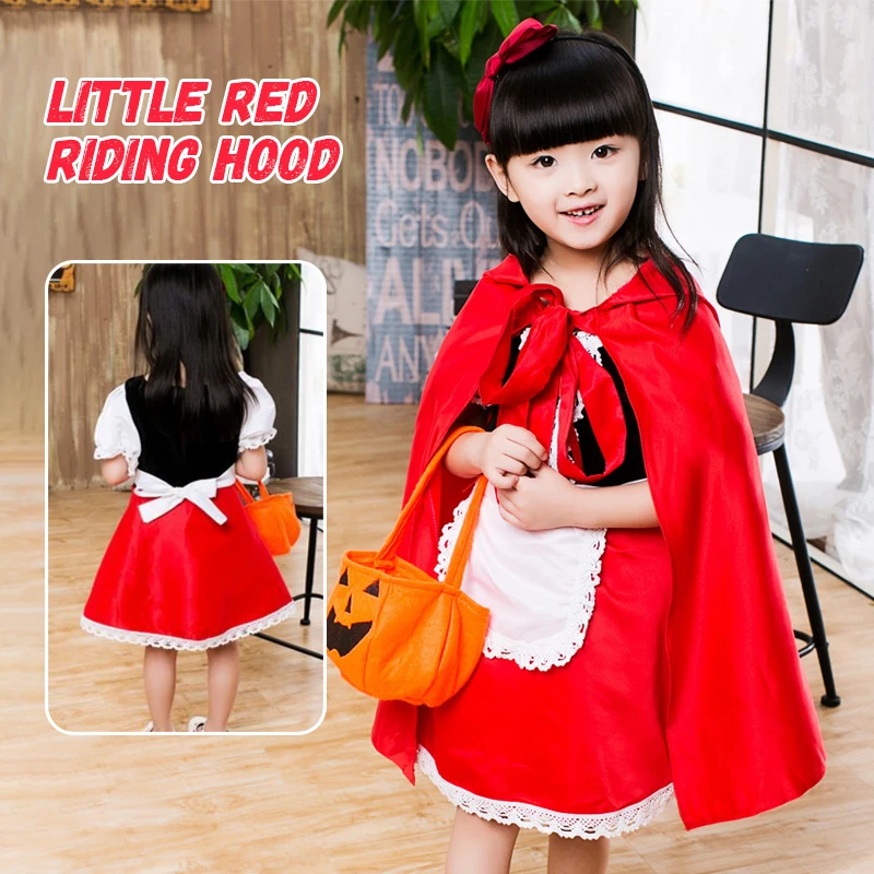 Girl Fairy Tale Princess Little Red Riding Hood Costume Stage Performance Halloween Children's Performance Makeup Ball Cosplay
Girl Fairy Tale Princess Little Red Riding Hood Costume Stage Performance Halloween Children's Performance Makeup Ball Cosplay