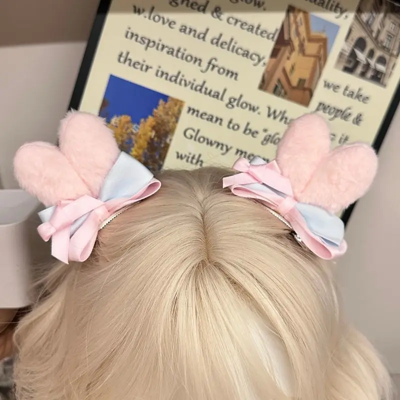 2pc Pink furry rabbit ear hair clip, women's furry hair clip, bangs, side clips, hair accessories, new winter hair grab
2pc Pink furry rabbit ear hair clip, women's furry hair clip, bangs, side clips, hair accessories, new winter hair grab