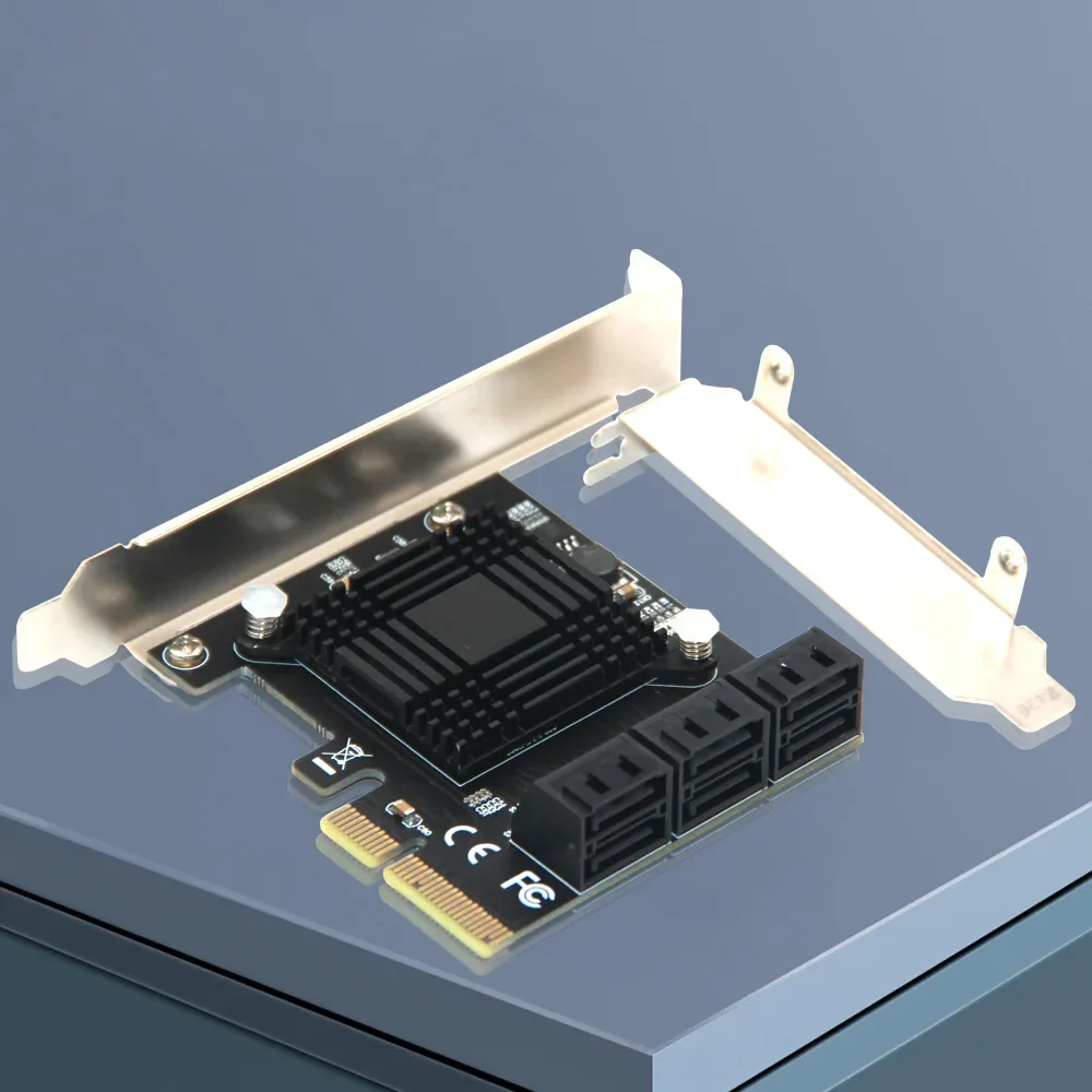 PCIE to 6-port SATA3.0 Expansion Card Computer Chassis SATA Array Conversion Card High-speed PCIE card
PCIE to 6-port SATA3.0 Expansion Card Computer Chassis SATA Array Conversion Card High-speed PCIE card