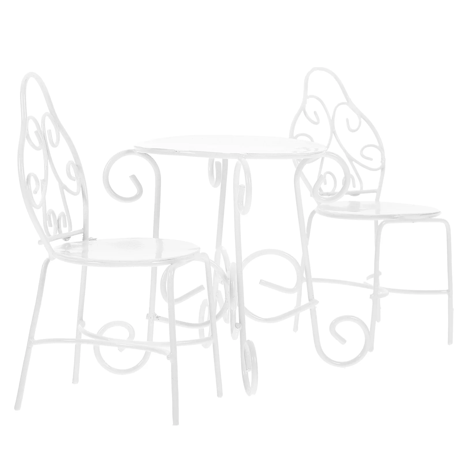 Ornaments Mini Iron Tea Table and Chairs Dolls House Furniture Small Garden Decor Bonsai Micro
Ornaments Mini Iron Tea Table and Chairs Dolls House Furniture Small Garden Decor Bonsai Micro