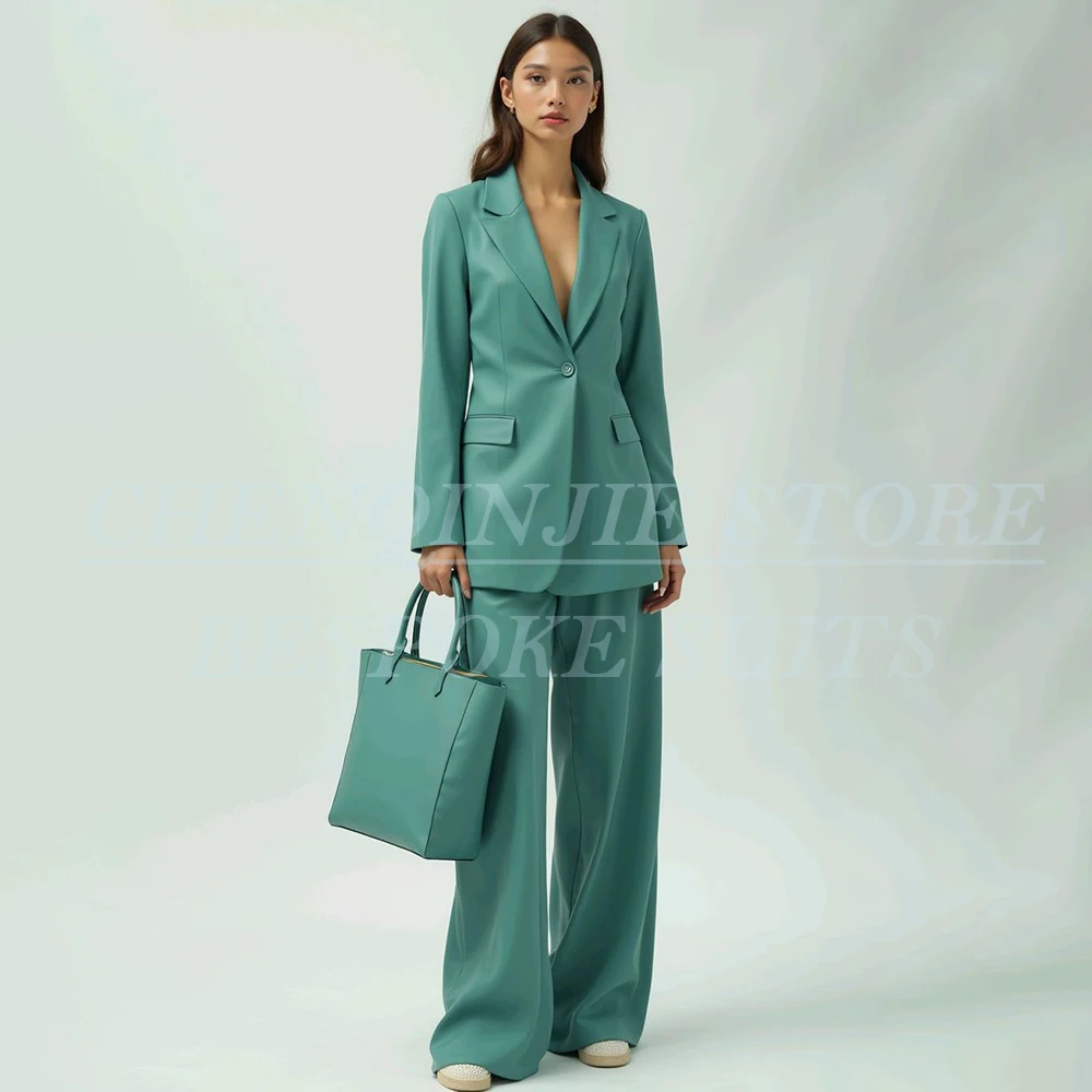 Slim Fit Fashion Trendy Women's Suits Customized One-Button Notch Lapel Skinny 2 Piece Jacket Pants Sets Offie Lady Blazer
Slim Fit Fashion Trendy Women's Suits Customized One-Button Notch Lapel Skinny 2 Piece Jacket Pants Sets Offie Lady Blazer