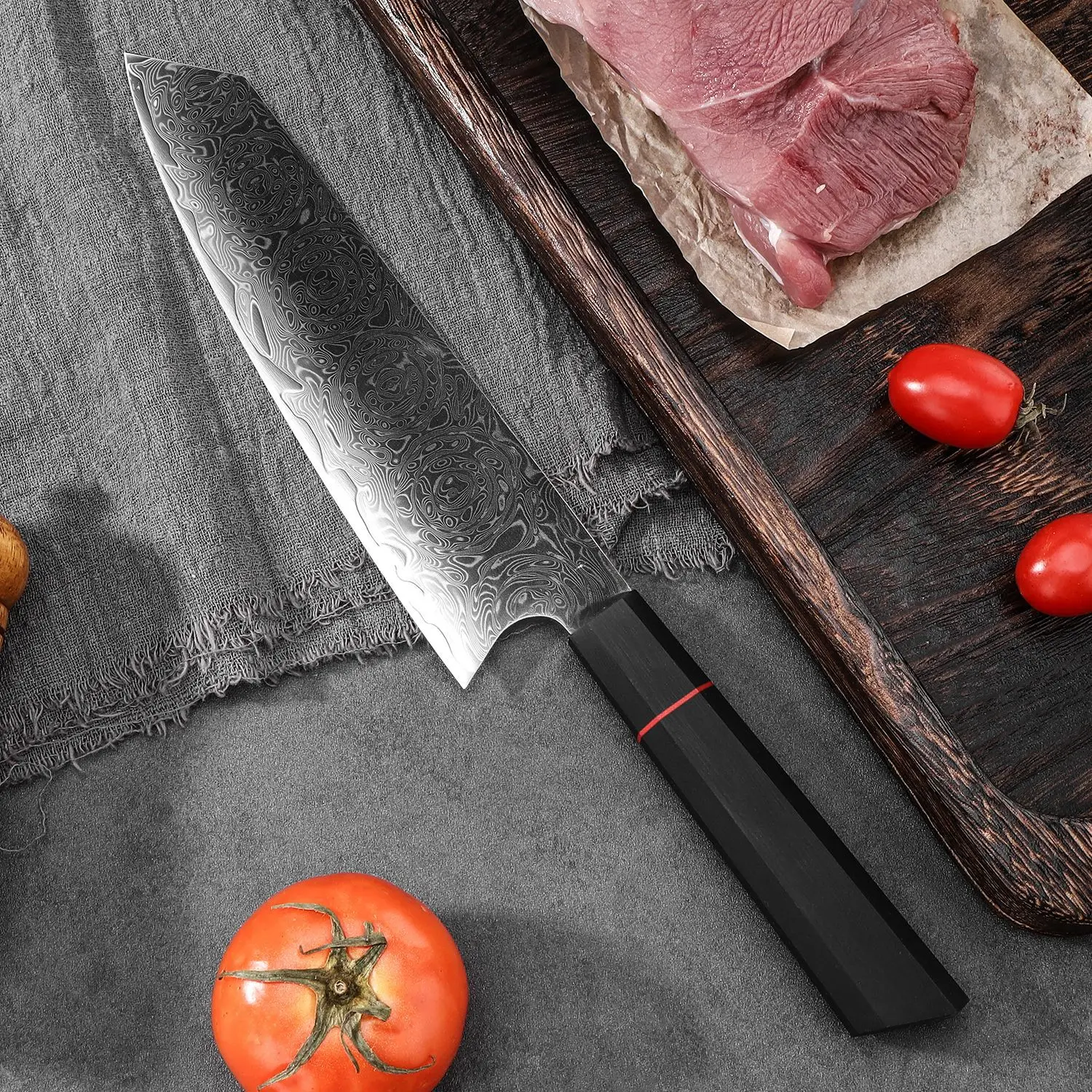 8-дюймовый нож Kiritsuke, 67 слоев, дамасская сталь, 10Cr15CoMoV лезвие, острый шеф-повар, мясницкий нож, нарезка, японский кухонный нож с рукояткой G10
8-дюймовый нож Kiritsuke, 67 слоев, дамасская сталь, 10Cr15CoMoV лезвие, острый шеф-повар, мясницкий нож, нарезка, японский кухонный нож с рукояткой G10