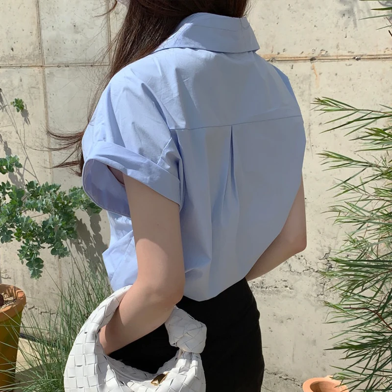 Ele Chic Pure Color Loose Fit ort Sve irt Women's Button up Top Korean Sle Commute Casual Cotton Blend
Ele Chic Pure Color Loose Fit ort Sve irt Women's Button up Top Korean Sle Commute Casual Cotton Blend