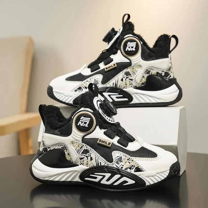 Детские баскетбольные кроссовки с плюшевой изоляцией, зимняя мягкая удобная хлопковая обувь, новая износостойкая спортивная обувь на плоской подошве для детей
Детские баскетбольные кроссовки с плюшевой изоляцией, зимняя мягкая удобная хлопковая обувь, новая износостойкая спортивная обувь на плоской подошве для детей