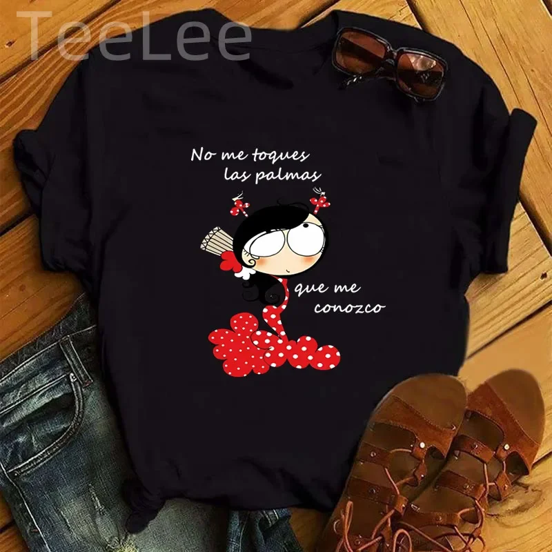 Cute Tops T-shirts Women Clothess Women T-shirts Flamengo Dance Cartoon Girl Printed Shirts Fashion Collar Woman T-shirts
Cute Tops T-shirts Women Clothess Women T-shirts Flamengo Dance Cartoon Girl Printed Shirts Fashion Collar Woman T-shirts