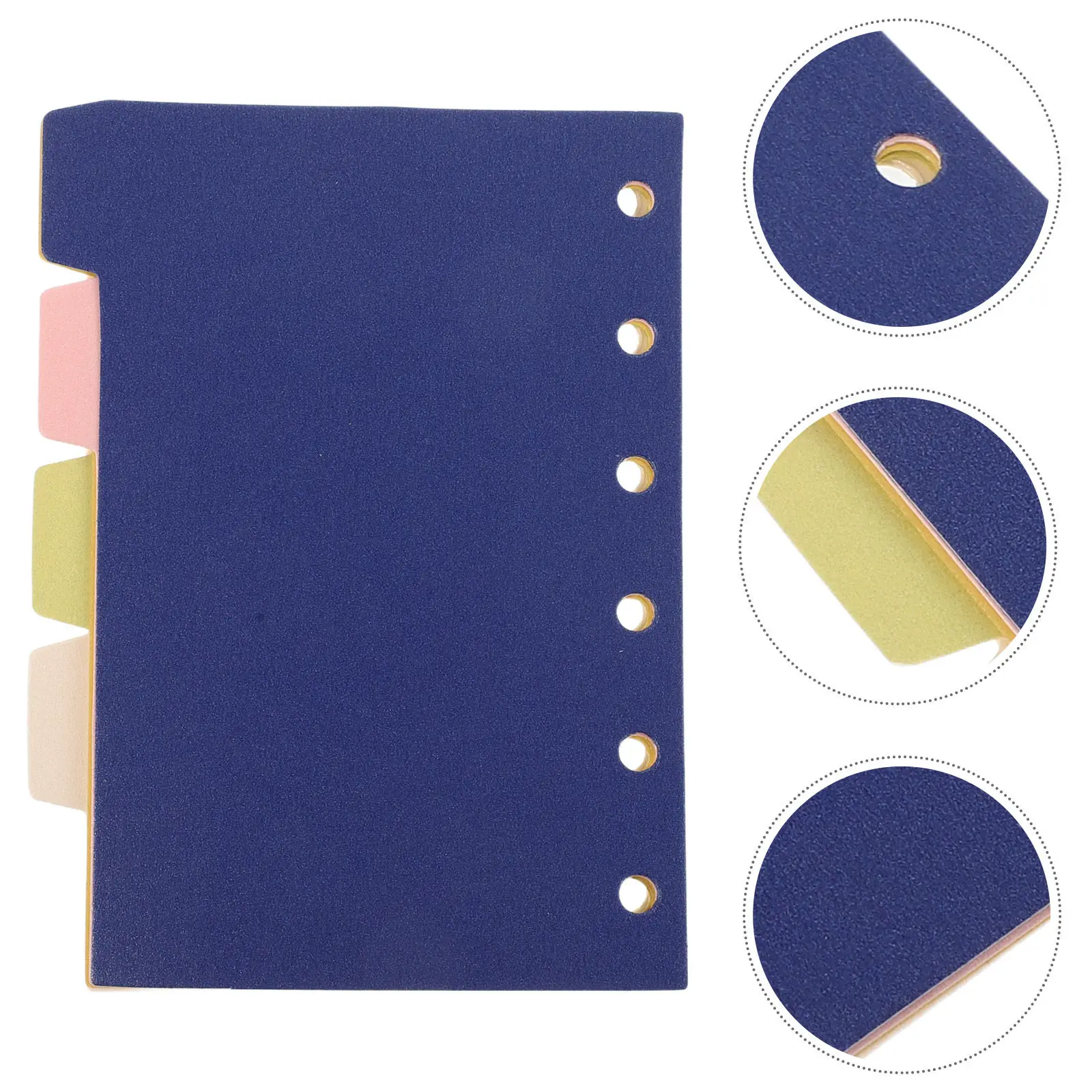 5Pcs Loose-Leaf Notebook Tabs with Colorful Tabs Sturdy Paper Dividers for Mini Binder Index Divider Sheets Office School Home
5Pcs Loose-Leaf Notebook Tabs with Colorful Tabs Sturdy Paper Dividers for Mini Binder Index Divider Sheets Office School Home