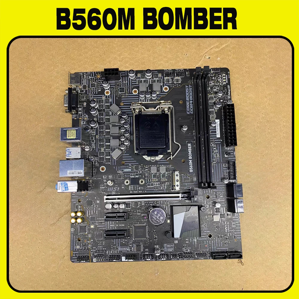 B560M BOMBER For MSI B560 Miro-ATX Motherboard LGA1200 2xDDR4 64GB PCIe 3.0 VGA HDMI
B560M BOMBER For MSI B560 Miro-ATX Motherboard LGA1200 2xDDR4 64GB PCIe 3.0 VGA HDMI