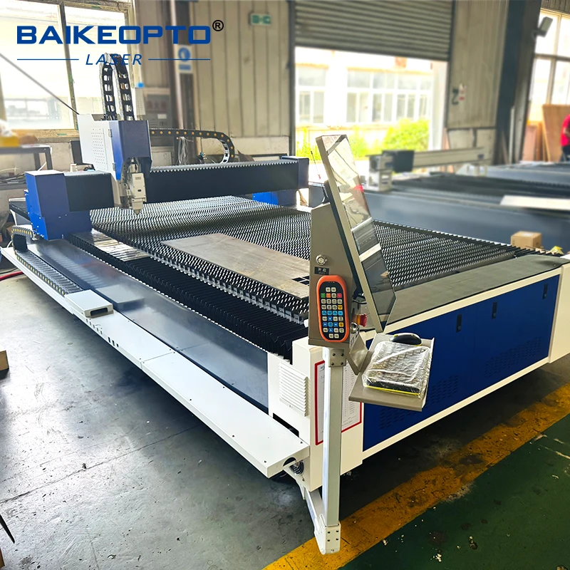 BK-3015A 1500W-6000W high precision fiber laser cutter machine CNC automatic for sheet metal cutting
BK-3015A 1500W-6000W high precision fiber laser cutter machine CNC automatic for sheet metal cutting