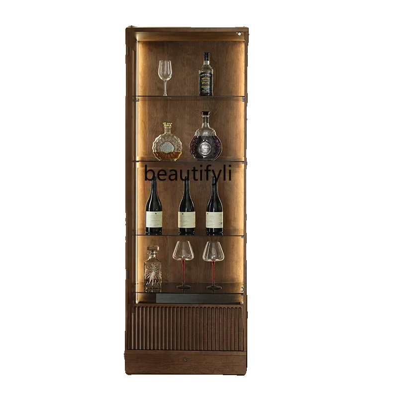 yj9 North American black walnut wine cabinet living room display glass cabinet solid wood dining side solid wood wine cabinet
yj9 North American black walnut wine cabinet living room display glass cabinet solid wood dining side solid wood wine cabinet