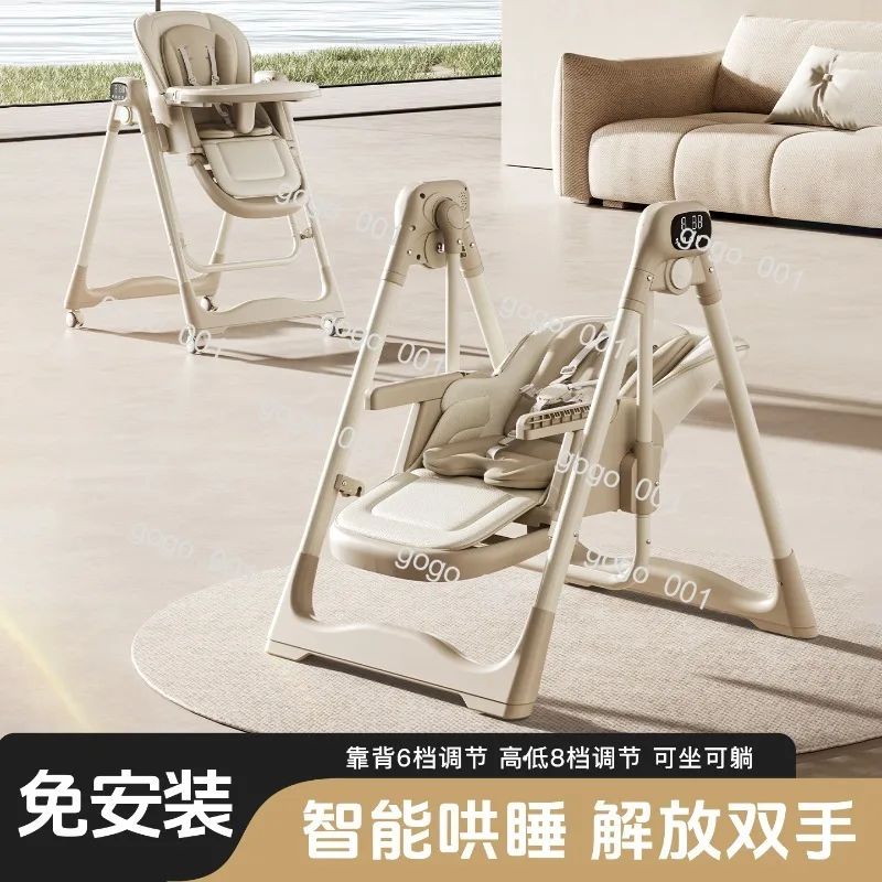 Smart Soothing Multi-Function Baby High Chair, Reclining & Rocking for Eating Sleeping, Portable Home Use
Smart Soothing Multi-Function Baby High Chair, Reclining & Rocking for Eating Sleeping, Portable Home Use