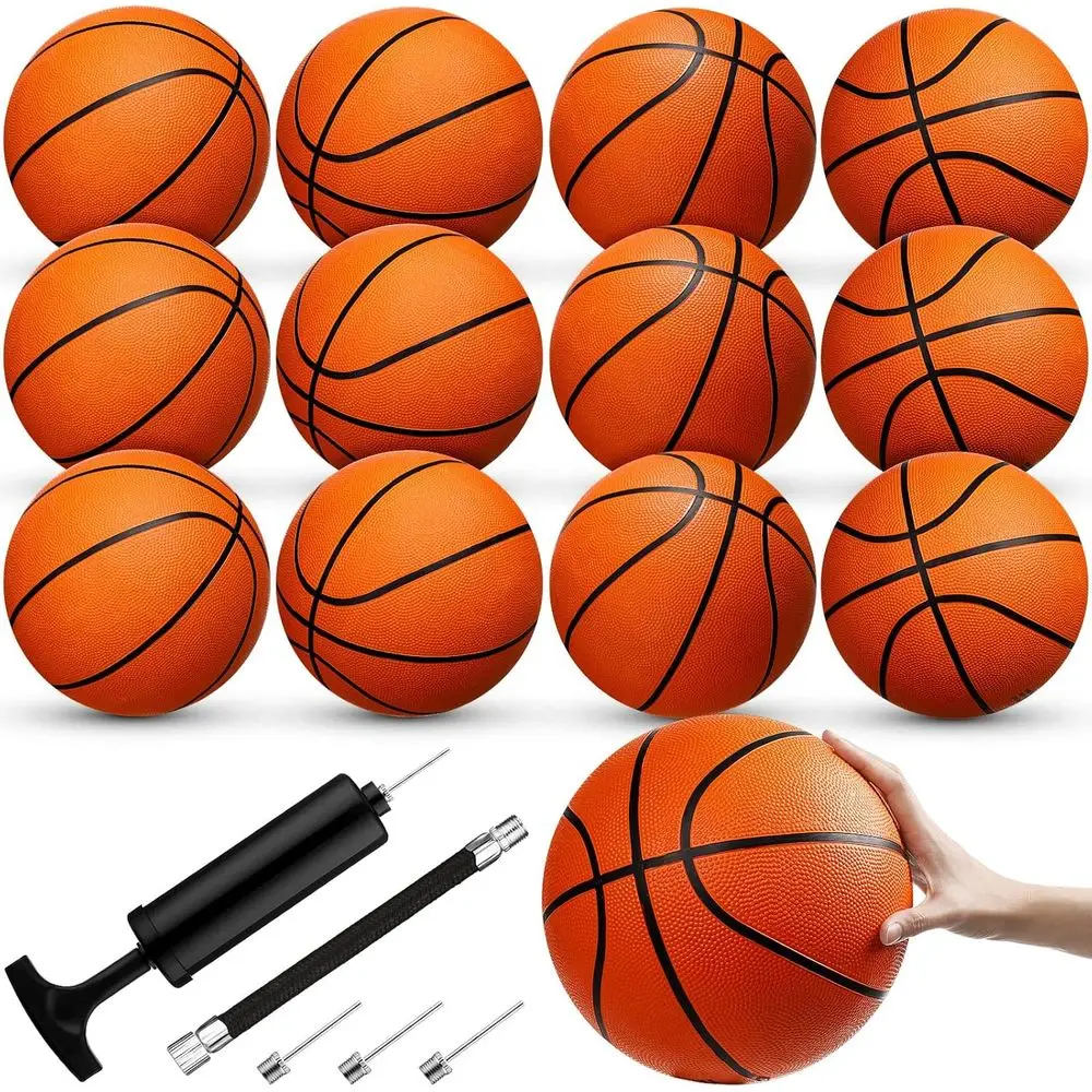 12 Pack 29.5 Official Size 7 Rubber Basketballs with Air Pump, Suitable for Adult and Youth, Ideal for Outdoor and Indoor Traini
12 Pack 29.5 Official Size 7 Rubber Basketballs with Air Pump, Suitable for Adult and Youth, Ideal for Outdoor and Indoor Traini