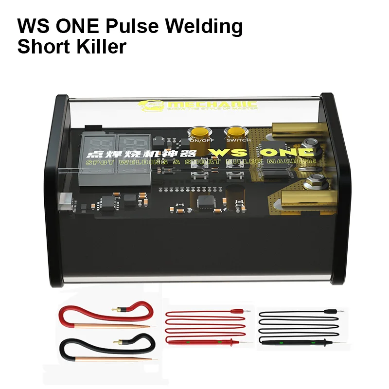 MECHANIC WS ONE Pulse Spot Welding Machine Portable With Spot Welding Pen Battery Welding Motherboard Short Circuit Detection
MECHANIC WS ONE Pulse Spot Welding Machine Portable With Spot Welding Pen Battery Welding Motherboard Short Circuit Detection