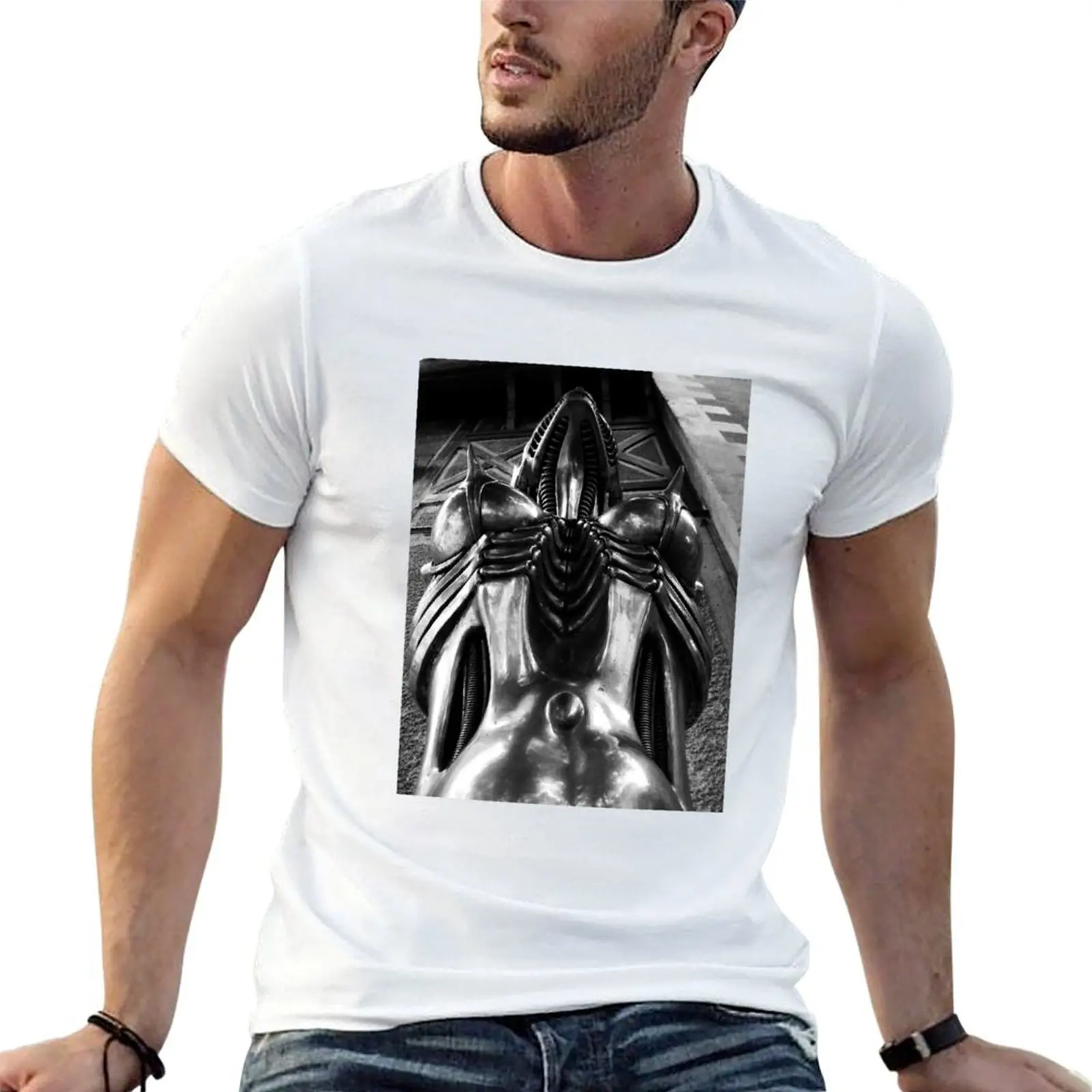 H R Giger Museum. Entrance Statue. Gruyeres, Switzerland T-Shirt t shirt personalised cotton t shirts high quality T-Shirt
H R Giger Museum. Entrance Statue. Gruyeres, Switzerland T-Shirt t shirt personalised cotton t shirts high quality T-Shirt