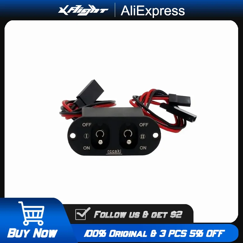 Dual High Current Power Switch 30A with Voltage Display for RC Drone LiPo Battery 2-8S Waterproof ON/OFF Control
Dual High Current Power Switch 30A with Voltage Display for RC Drone LiPo Battery 2-8S Waterproof ON/OFF Control