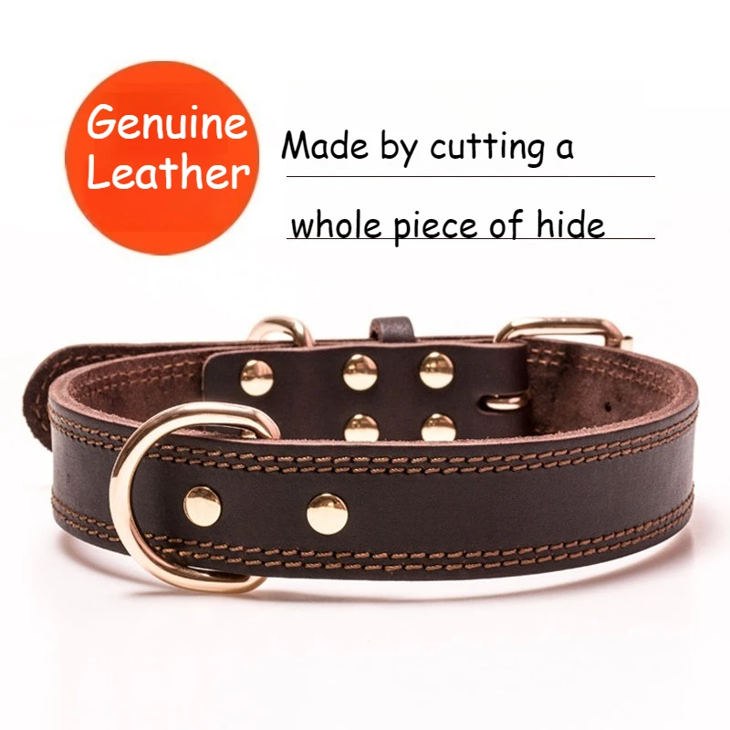 Heavy Duty Genuine Leather Dog Collar, Durable Pet Neck Collar for Medium Large Dogs, Adjustable Dog Neck Strap
Heavy Duty Genuine Leather Dog Collar, Durable Pet Neck Collar for Medium Large Dogs, Adjustable Dog Neck Strap