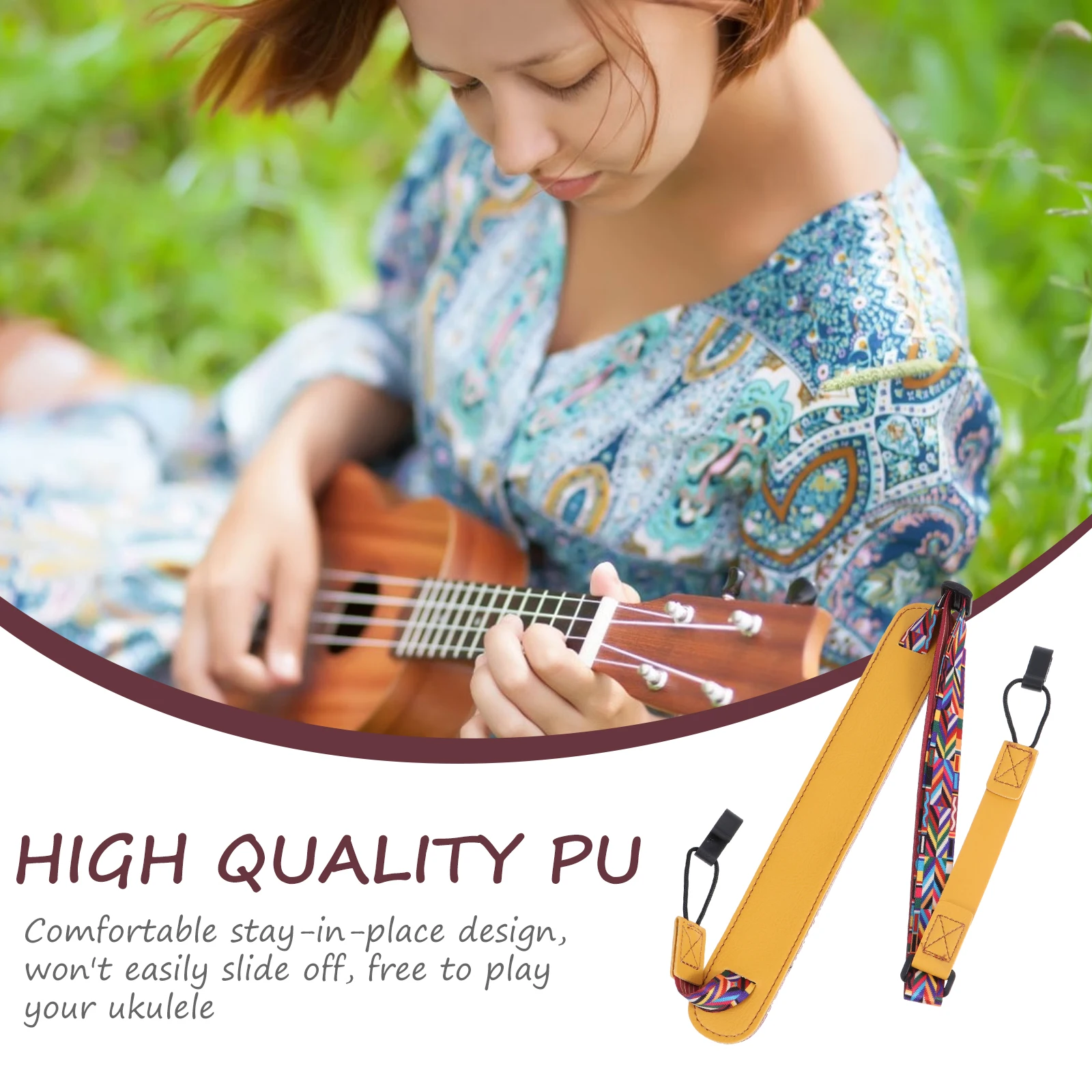 Strap PU Yellow Baby Strap No Drill Messenger Instrument Adjustable No Drill Belt Ukulele Belt Accessories Ukulele
Strap PU Yellow Baby Strap No Drill Messenger Instrument Adjustable No Drill Belt Ukulele Belt Accessories Ukulele
