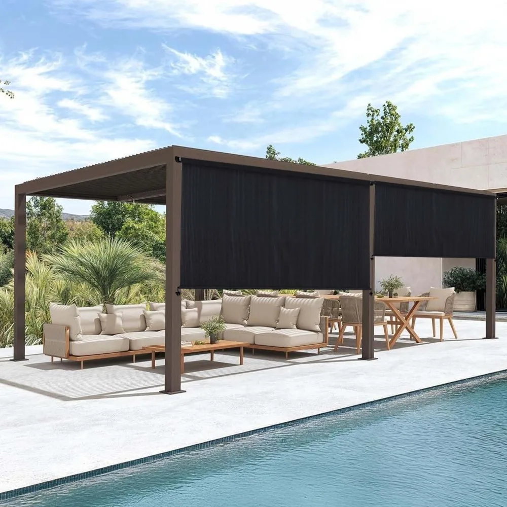 Outdoor Roller Shade for Patio, Cordless Patio Blinds with Metal Crank, UV Protection Shade Cloth for Porch Gazebo Pergola Balco
Outdoor Roller Shade for Patio, Cordless Patio Blinds with Metal Crank, UV Protection Shade Cloth for Porch Gazebo Pergola Balco