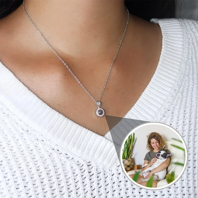 DHQH Customized Photo Projection Necklace Personalized Picture Projection Pendant Customized Projection Jewelry Necklace Gift
DHQH Customized Photo Projection Necklace Personalized Picture Projection Pendant Customized Projection Jewelry Necklace Gift