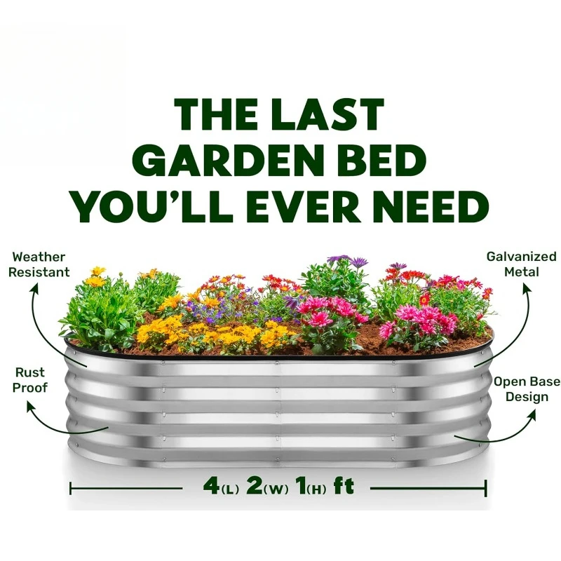 Galvanized Raised Garden Beds Outdoor // 4×2×1 Ft Planter Raised Beds For Gardening, Vegetables, Flowers // Large Metal Garden
Galvanized Raised Garden Beds Outdoor // 4×2×1 Ft Planter Raised Beds For Gardening, Vegetables, Flowers // Large Metal Garden