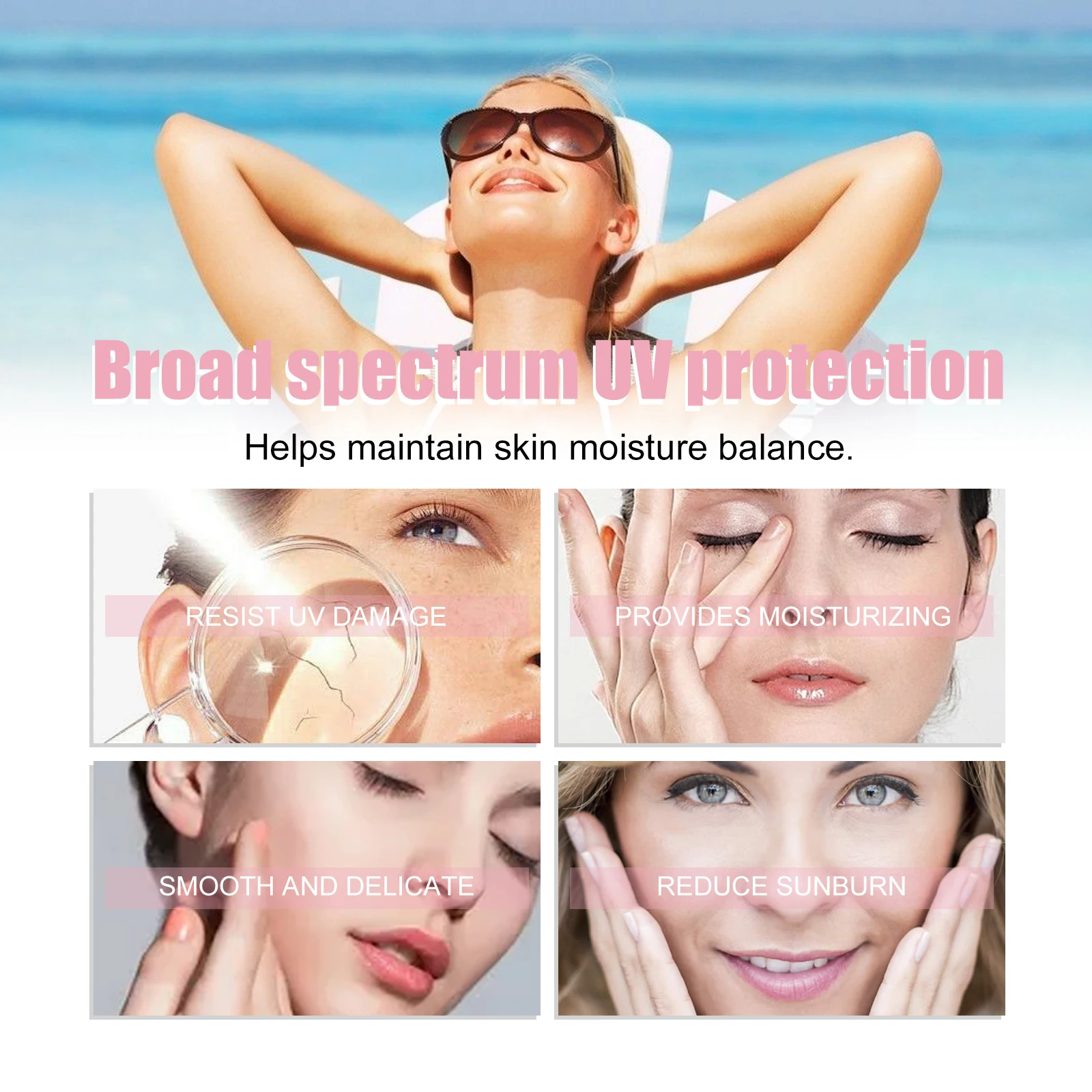 Солнцезащитный крем для лица SPF 50, невидимый широкий спектр, безмасляный натуральный солнцезащитный крем, защита от ультрафиолета, успокаивающий, увлажняющий, водостойкий солнцезащитный крем
Солнцезащитный крем для лица SPF 50, невидимый широкий спектр, безмасляный натуральный солнцезащитный крем, защита от ультрафиолета, успокаивающий, увлажняющий, водостойкий солнцезащитный крем
