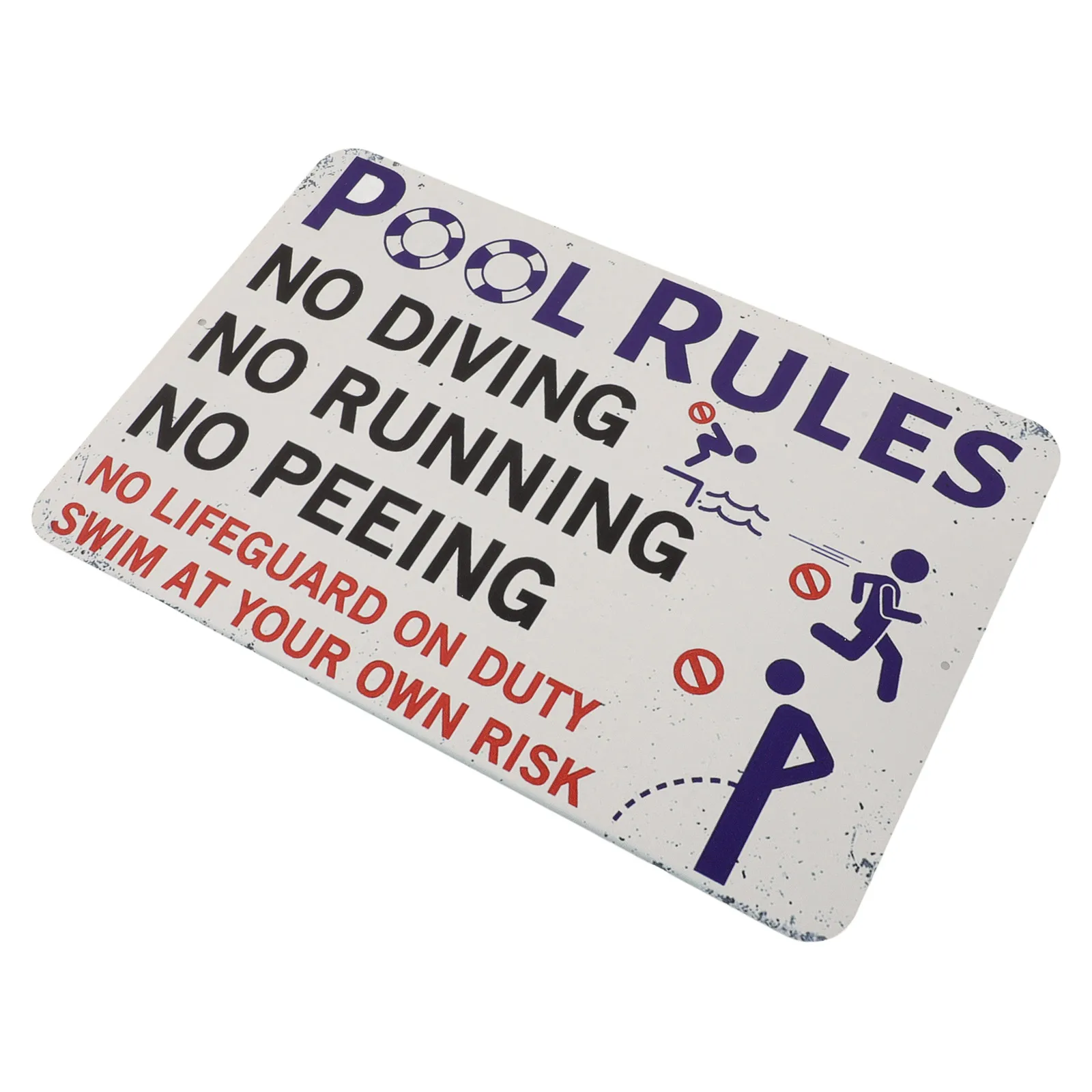 Swimming Rules Metal Wall Decor Safety Sign Outdoor Waterproof Durable Iron Warning Sign Board Unique Design Easy Installation
Swimming Rules Metal Wall Decor Safety Sign Outdoor Waterproof Durable Iron Warning Sign Board Unique Design Easy Installation