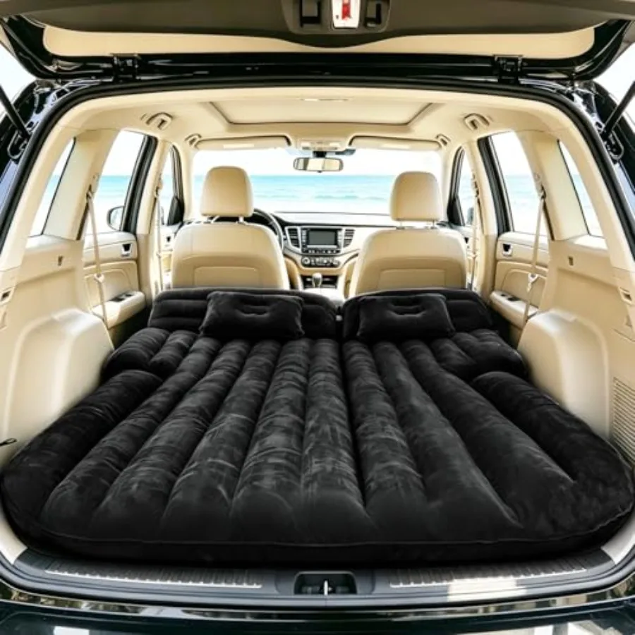 SUV Air Mattress, Thickened Flocking Car Air Mattress Travel Camping Bed with 2 Pillows and Air Pump, Portable Car Sleeping Mat
SUV Air Mattress, Thickened Flocking Car Air Mattress Travel Camping Bed with 2 Pillows and Air Pump, Portable Car Sleeping Mat