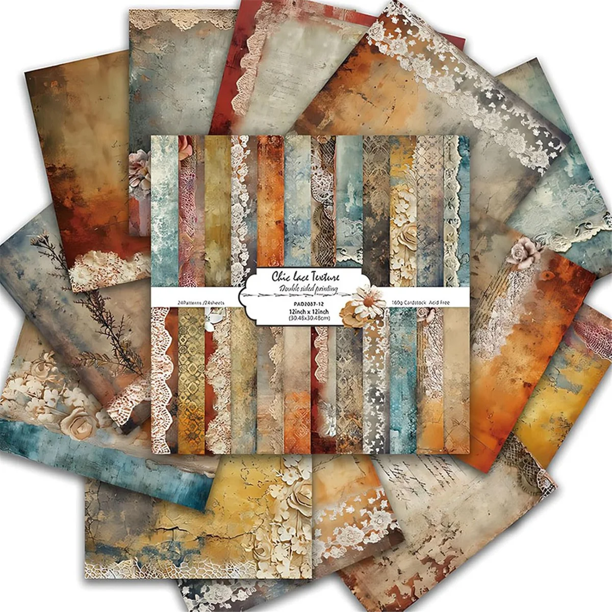 ABXK Scrapbook Paper 12x12 Inch, 24 Sheets DIY Origami Decorative Craft, Double Sided Printing, Photo Album Decor
ABXK Scrapbook Paper 12x12 Inch, 24 Sheets DIY Origami Decorative Craft, Double Sided Printing, Photo Album Decor