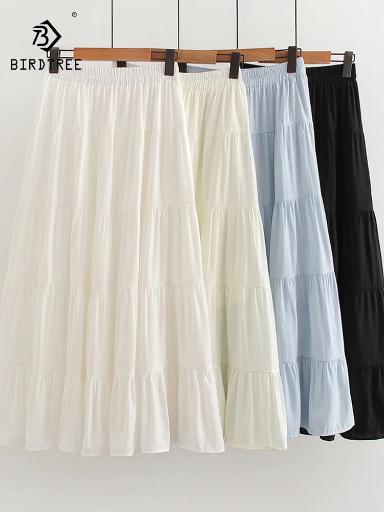 New 2026 Summer Women Cotton Skirt, Elastic Waist Patchwork, Mori Girl Fashion Commute Preppy Style Solid Loose Skirt B64156CC
New 2026 Summer Women Cotton Skirt, Elastic Waist Patchwork, Mori Girl Fashion Commute Preppy Style Solid Loose Skirt B64156CC