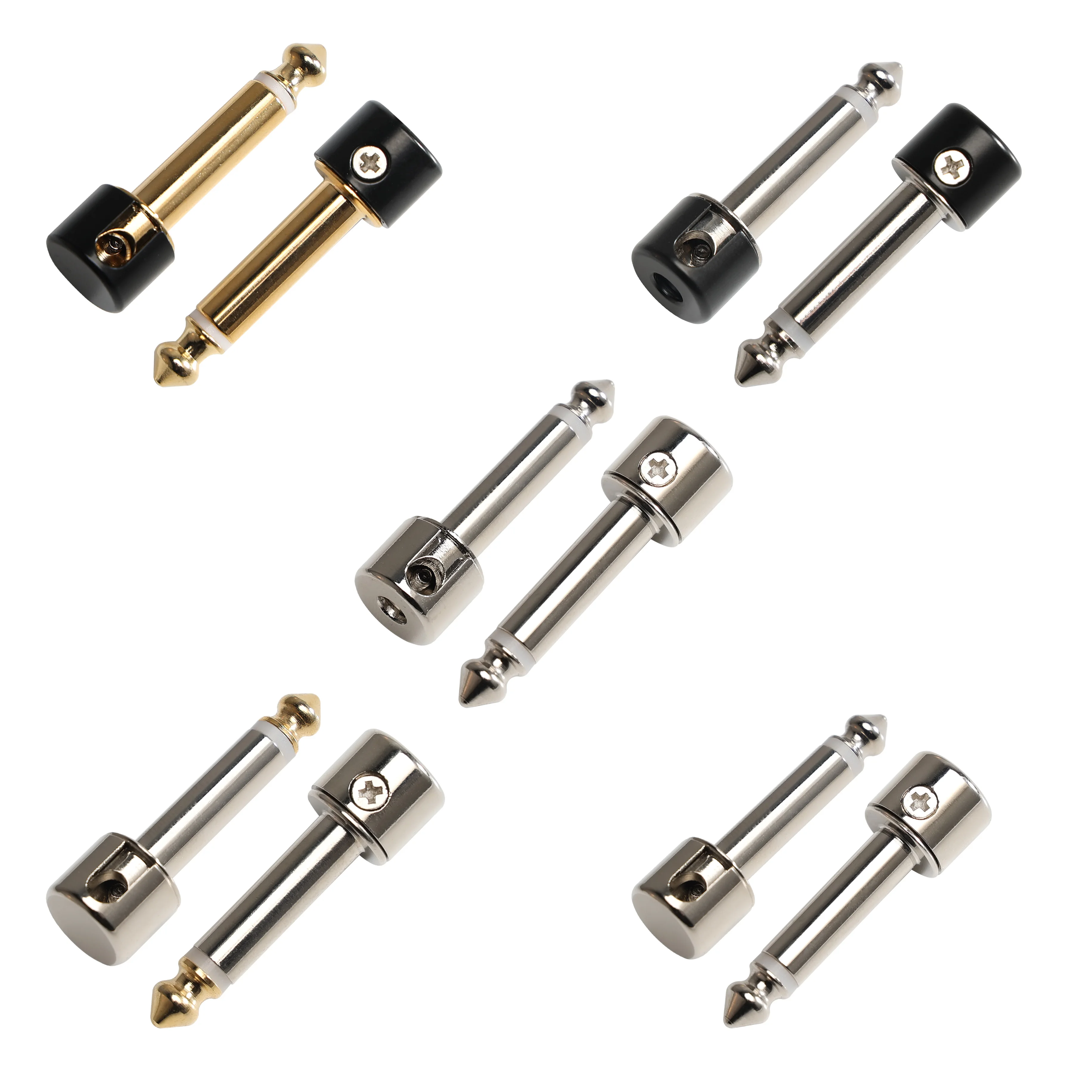 Pro C Solderless 6.35mm Connector Plug 6.35mm Audio Adapter Mono Electric Guitar Plug Nickel Plated
Pro C Solderless 6.35mm Connector Plug 6.35mm Audio Adapter Mono Electric Guitar Plug Nickel Plated