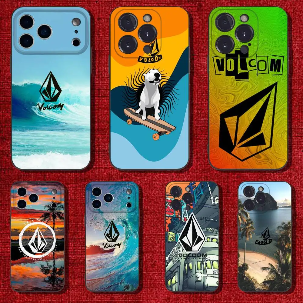 Fashion V-Volcom Sport Style Phone Case For iPhone 17,16,15,14,13,12,Pro,Max,Plus,E,SE4,Air,Mini Black Soft Cover 
Fashion V-Volcom Sport Style Phone Case For iPhone 17,16,15,14,13,12,Pro,Max,Plus,E,SE4,Air,Mini Black Soft Cover