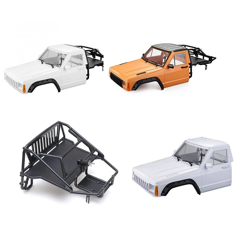 RC Car Body Cab & Back-Half Cage for 1/10 RC Crawler Traxxas TRX4 Cherokee Axial SCX10 90046 Redcat GEN 8 Scout II
RC Car Body Cab & Back-Half Cage for 1/10 RC Crawler Traxxas TRX4 Cherokee Axial SCX10 90046 Redcat GEN 8 Scout II
