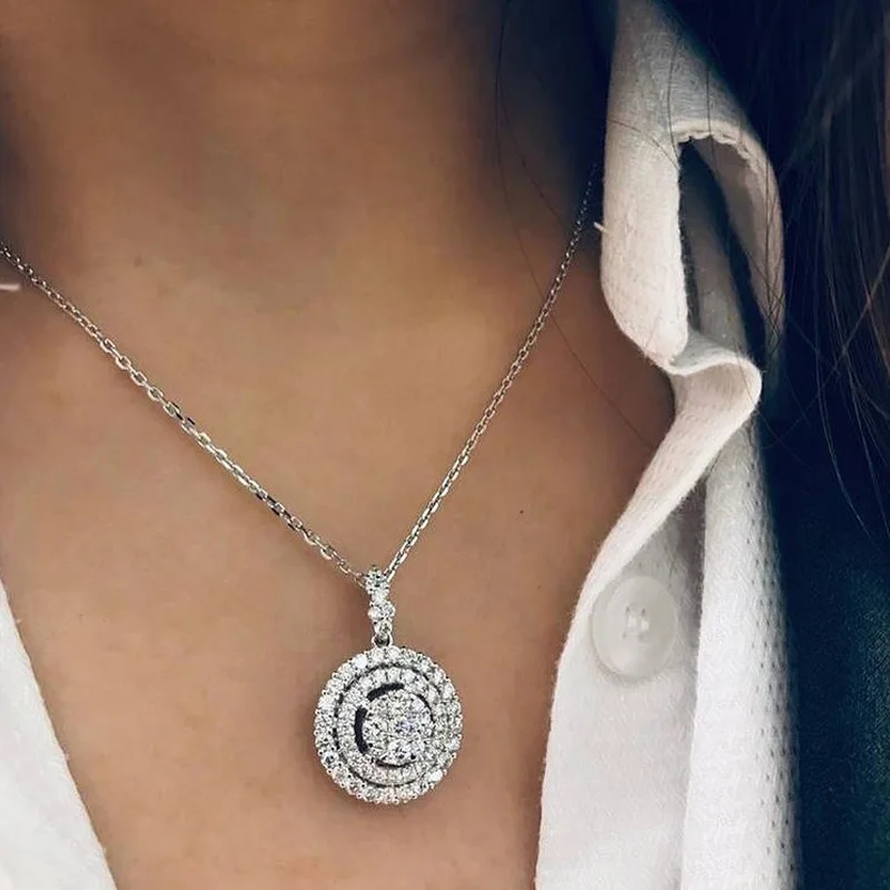 CAOSHI Gorgeous Round Bling Cubic Zirconia Pendant Necklace for Women Elegant Engagement Statement Jewelry Hot Sale Accessories
CAOSHI Gorgeous Round Bling Cubic Zirconia Pendant Necklace for Women Elegant Engagement Statement Jewelry Hot Sale Accessories