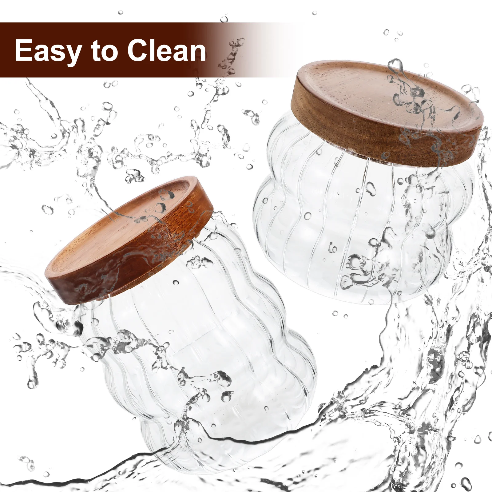 2pcs Glass Canister With Wooden Lid Clear Airtight Storage Jar Set For Kitchen Tea Coffee Nuts Grains Pantry Organizing Large
2pcs Glass Canister With Wooden Lid Clear Airtight Storage Jar Set For Kitchen Tea Coffee Nuts Grains Pantry Organizing Large