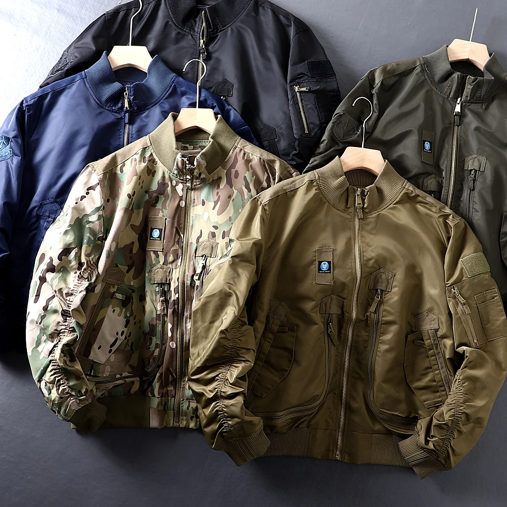 Loose Men's MA Pilot Jaet Autumn Season Windproof Bread Sle Motorcycle Coat Trendy Youth Casual Long Sve Zipper Closure
Loose Men's MA Pilot Jaet Autumn Season Windproof Bread Sle Motorcycle Coat Trendy Youth Casual Long Sve Zipper Closure