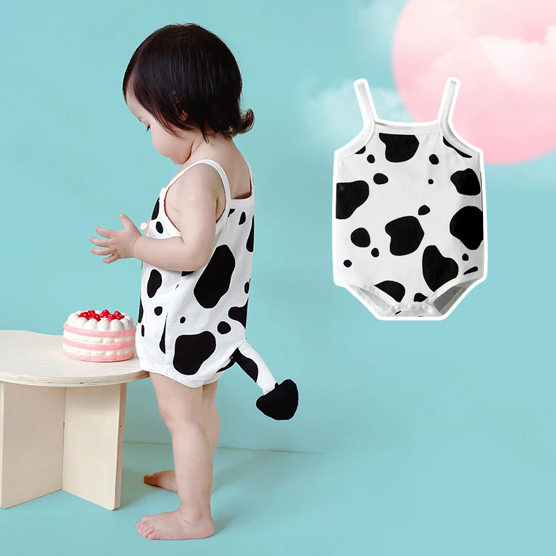 Summer Lovely Baby Clothes Girls Sling Bodysuit Newborn Romper Cute Animal Cow Kids Baby Toddler Infant Jumpsuits 0-3 Year Baby
Summer Lovely Baby Clothes Girls Sling Bodysuit Newborn Romper Cute Animal Cow Kids Baby Toddler Infant Jumpsuits 0-3 Year Baby