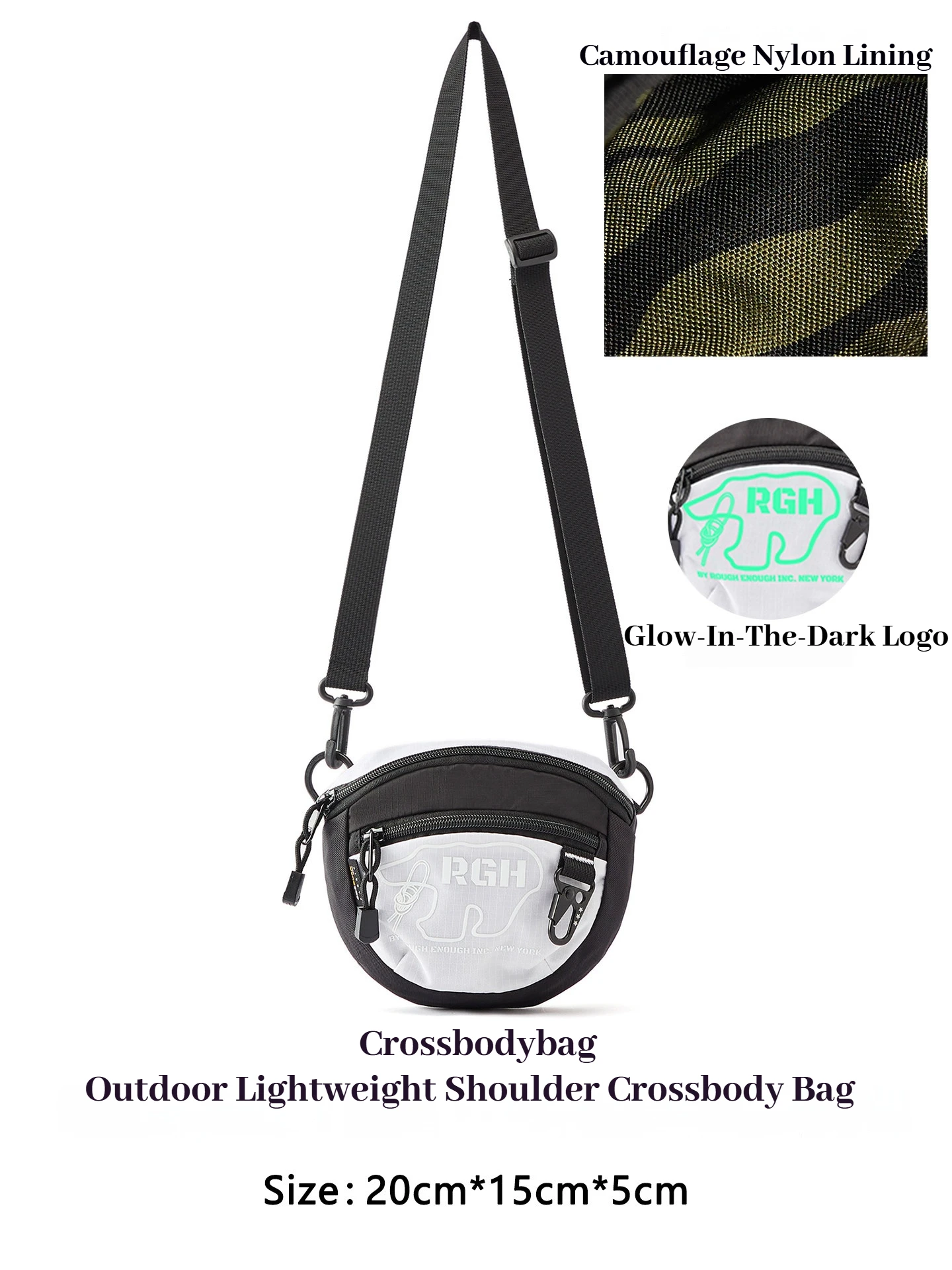 RGH Fashion Casual Crossbody Bag, Unisex Phone Pouch, Waterproof Functional Mini Shoulder Bag for Outdoor Sports
RGH Fashion Casual Crossbody Bag, Unisex Phone Pouch, Waterproof Functional Mini Shoulder Bag for Outdoor Sports