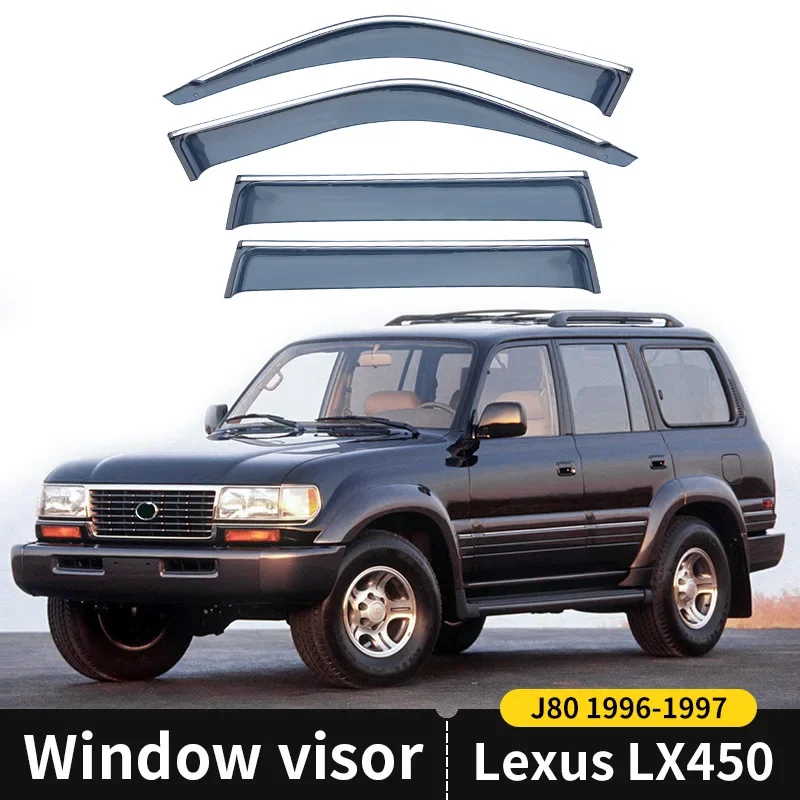 Chrome Strips Rain Guards for Lexus LX450 MK1-J80 1996-1997 Window Visor Wind Deflectors Door Visor Vent Shades Ventvisor
Chrome Strips Rain Guards for Lexus LX450 MK1-J80 1996-1997 Window Visor Wind Deflectors Door Visor Vent Shades Ventvisor
