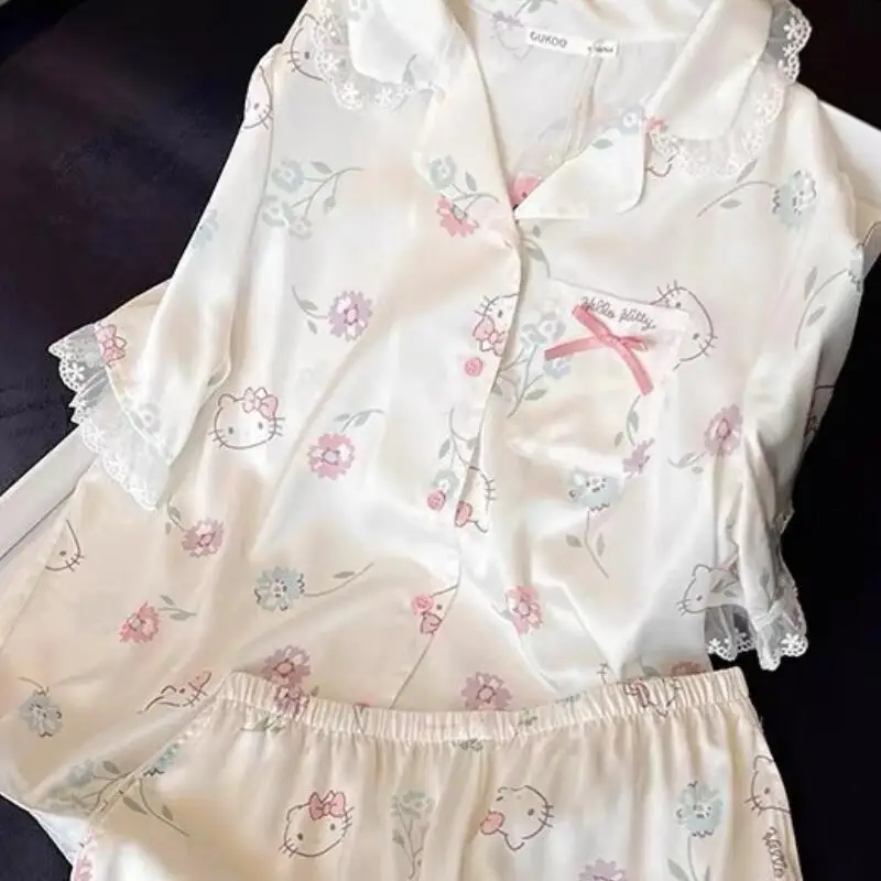 Cute and Sweet Beauty Style Cartoon Short Sleeved Shorts Pajamas Summer New Style Comfortable Home Clothes Set for Teenagers
Cute and Sweet Beauty Style Cartoon Short Sleeved Shorts Pajamas Summer New Style Comfortable Home Clothes Set for Teenagers