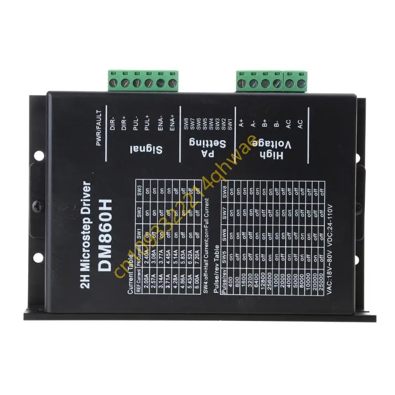 Stepper Motor Driver DM860H 7.2A DC24-80V 200 Subdivision for Nema 23.34 Series Stepper Motor Controller
Stepper Motor Driver DM860H 7.2A DC24-80V 200 Subdivision for Nema 23.34 Series Stepper Motor Controller