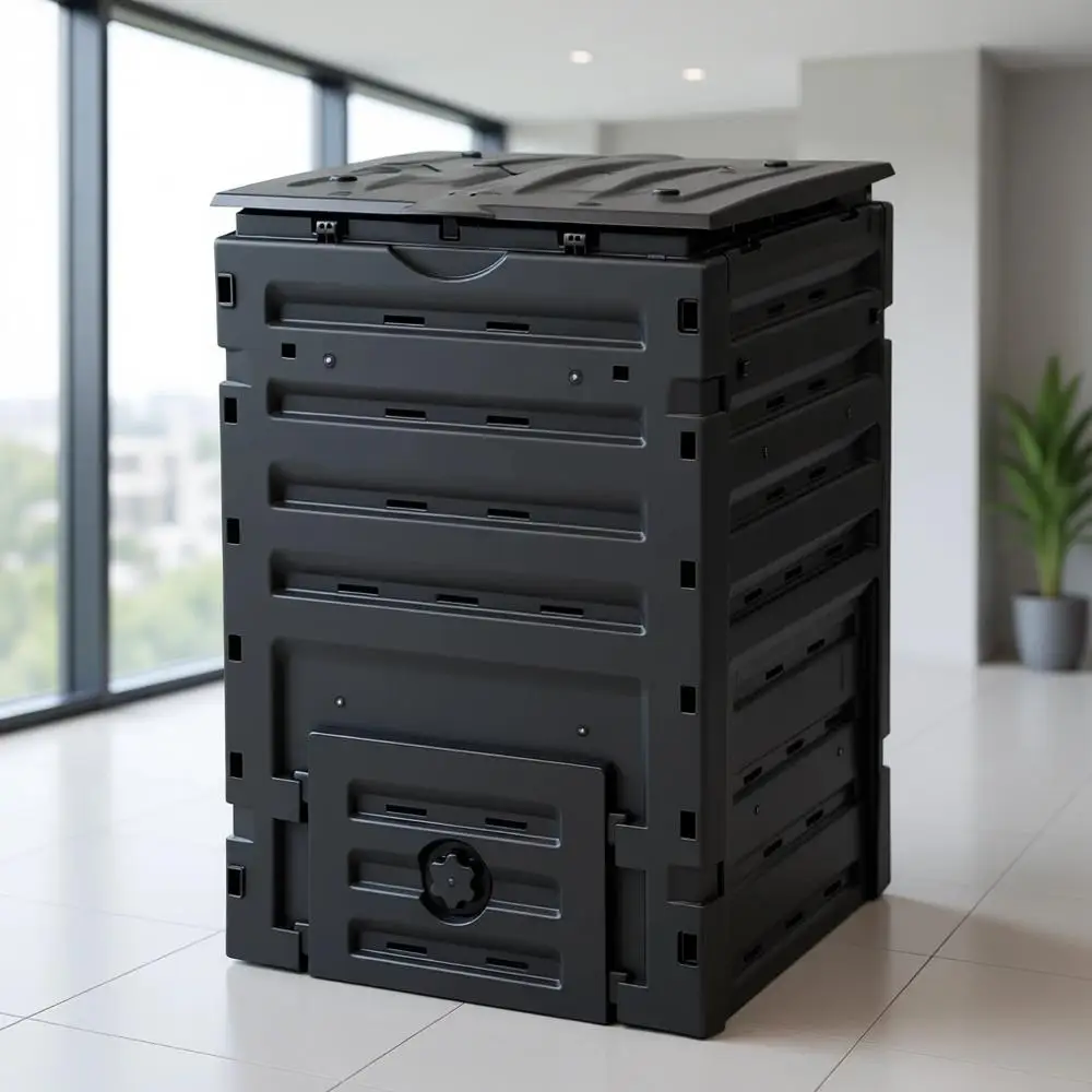 Large 120 Gallon Outdoor Compost Bin with Snap Lid and Aeration, Lightweight Tumbler for Easy Assembly
Large 120 Gallon Outdoor Compost Bin with Snap Lid and Aeration, Lightweight Tumbler for Easy Assembly